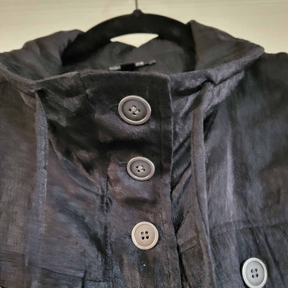 Notations Textured Shimmer Utility Jacket | Roll … - image 2